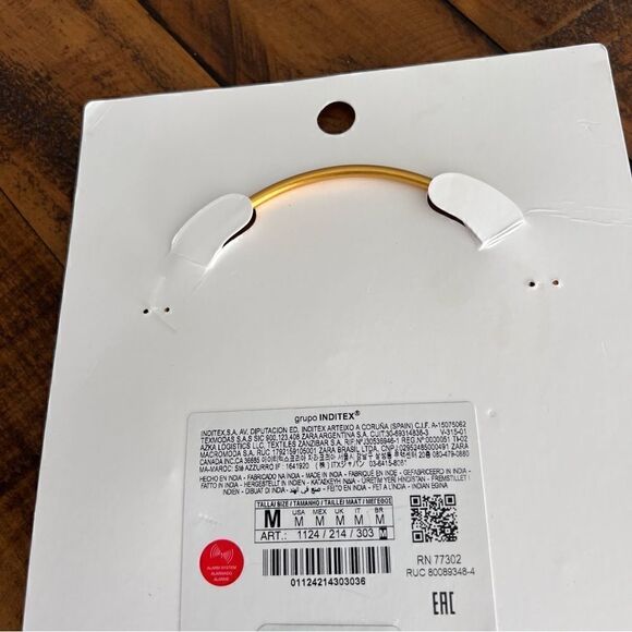 ZARA Accessories Gold Chunky Chain Necklace Flower Choker - Picture 3 of 3